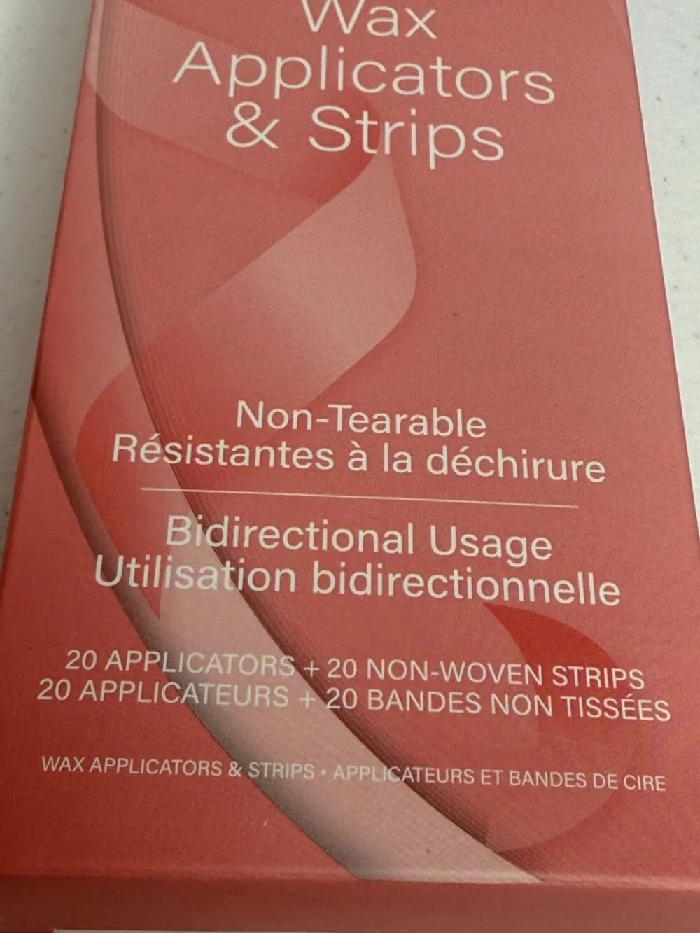 Natural Sense Wax Applicators Strips 40 Pc Hair Removal Kit Non Woven NWT